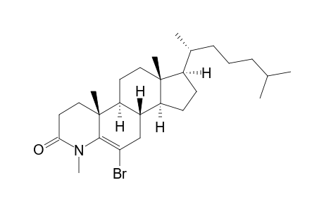 6-Bromo-4-methyl-4-azachlolest-5-en-3-one
