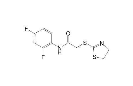 N-(2,4-difluorophenyl)-2-(4,5-dihydro-1,3-thiazol-2-ylsulfanyl)acetamide