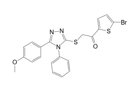 1-(5-bromothiophen-2-yl)-2-{[5-(4-methoxyphenyl)-4-phenyl-4H-1,2,4-triazol-3-yl]sulfanyl}ethan-1-one