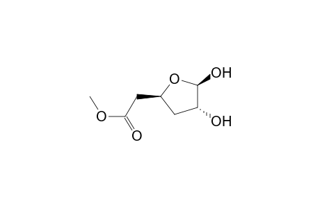 .beta.-D-erythro-Hexofuranuronic acid, 3,5-dideoxy-, methyl ester