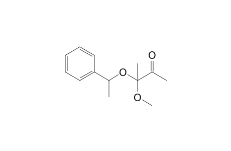 3-Methoxy-3-(1-phenylethoxy)butan-2-one