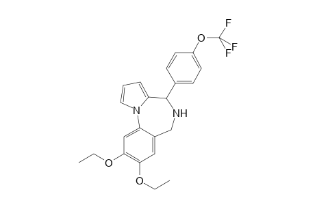 8,9-Diethoxy-4-[4-(trifluoromethoxy)phenyl]-5,6-dihydro-4H-pyrrolo[1,2-a][1,4]benzodiazepine