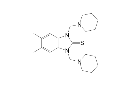 1,3-bis(piperidinomethyl)-5,6-dimethyl-2-benzimidazolinethione