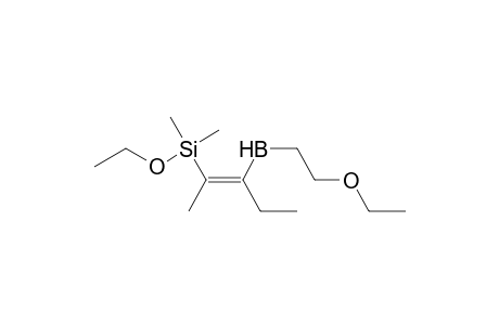 2-(ethoxydimethylsilyl)-3-(ethoxyethylboryl)-2-pentene