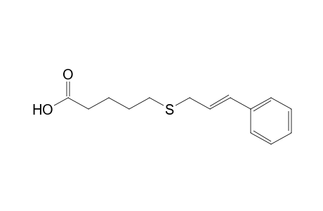 5-[(E)-3-phenylprop-2-enyl]sulfanylpentanoic acid