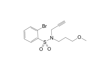 2-Bromo-N-(3-methoxypropyl)-N-(prop-2-ynyl)benzenesulfonamide