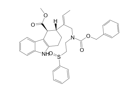 Methyl trans-3-{1-[N-Benzyloxycarbonyl-N-(2-phenylsulfinylethyl)aminomethyl]-1(E)-propenyl}-1,2,3,4-terahydrocarbazole-4-carboxylate