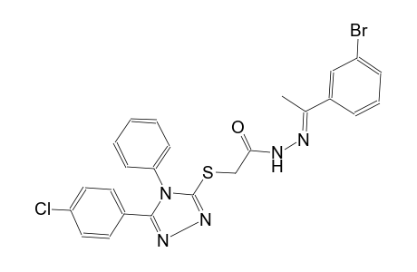 acetic acid, [[5-(4-chlorophenyl)-4-phenyl-4H-1,2,4-triazol-3-yl]thio]-, 2-[(E)-1-(3-bromophenyl)ethylidene]hydrazide