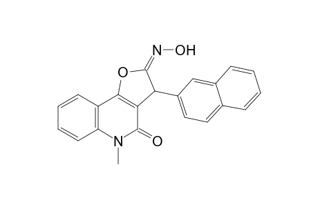 2-(Hydroxyimino)-5-methyl-3-(naphthalen-2-yl)-2,3-dihydrofuro[3,2-c]quinolin-4(5H)-one