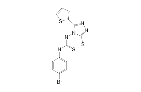 N-[3-MERCAPTO-5-(2-THIENYL)-1,2,4-TRIAZOL-4-YL]-N'-(4-BROMOROPHENYL)-THIOUREA