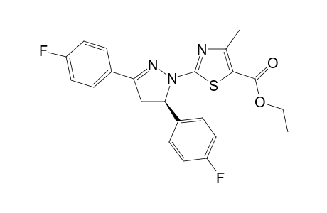(5R)-2-[3,5-Di(4-fluorophenyl)-4,5-dihydropyrazol-1-yl]-4-methylthiazole-5-carboxylic acid ethyl ester