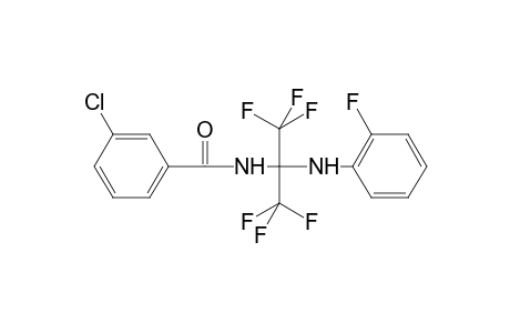 3-Chloro-N-{1,1,1,3,3,3-hexafluoro-2-[(2-fluorophenyl)amino]propan-2-yl}benzamide