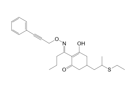 2-Cyclohexen-1-one, 5-[2-(ethylthio)propyl]-3-hydroxy-2-[1-[[(3-phenyl-2-propynyl)oxy]imino]butyl]-