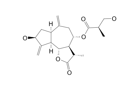 3-BETA,8-ALPHA-DIHYDROXYGUAIA-4(15),10(14)-DIEN-1-ALPHA,5-ALPHA,6-BETA,11-BETA-H-12,6-OLIDE-8-O-[2'R-3-HYDROXY-2-METHYLPROPIONATE]