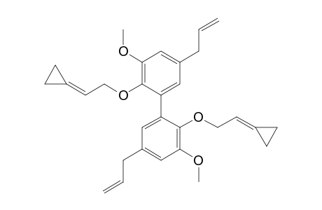 2,2'-Bis(2-cyclopropylideneethoxy)-3,3'-dimethoxy-5,5'-di(2-propenyl)biphenyl