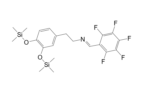 Benzeneethanamine, N-[(pentafluorophenyl)methylene]-3,4-bis[(trimethylsilyl)oxy]-