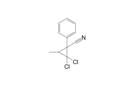 2,2-Dichloro-3-methyl-1-phenylcyclopropane-1-carbonitrile