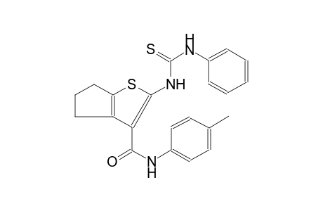 2-[(anilinocarbothioyl)amino]-N-(4-methylphenyl)-5,6-dihydro-4H-cyclopenta[b]thiophene-3-carboxamide