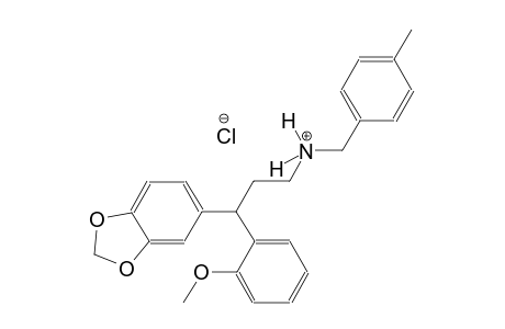 1,3-benzodioxole-5-propanaminium, gamma-(2-methoxyphenyl)-N-[(4-methylphenyl)methyl]-, chloride