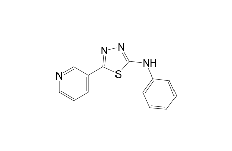 N-phenyl-5-(3-pyridinyl)-1,3,4-thiadiazol-2-amine