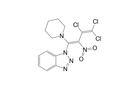 1-(1H-Benzotriazol-1-yl)-3,4,4-trichloro-2-nitro-1-(piperidin-1-yl)buta-1,3-diene