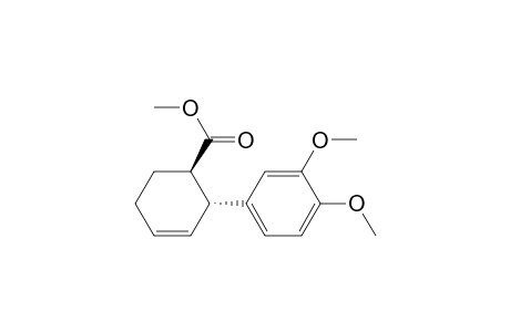 3-Cyclohexene-1-carboxylic acid, 2-(3,4-dimethoxyphenyl)-, methyl ester, trans-