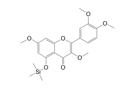 Quercetin <3,3',4',7-methoxy->, mono-TMS