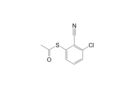 2-Cyano-3-chlorobenzenethiol-S-acetate