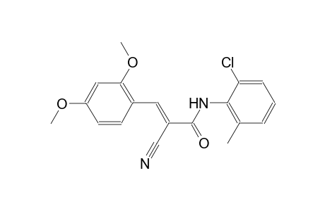 (2E)-N-(2-chloro-6-methylphenyl)-2-cyano-3-(2,4-dimethoxyphenyl)-2-propenamide