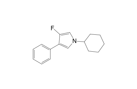 1-Cyclohexyl-3-fluoro-4-phenylpyrrole