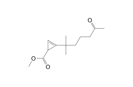 Methyl 2-(1,1-dimethyl-5-oxohexyl)-2-cyclopropene-1-carboxylate