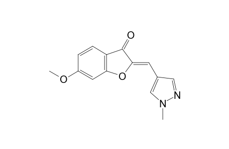 3-Benzofuranone, 6-methoxy-2-[(1-methyl-1H-pyrazol-4-yl)methylidene]-