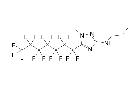 1-Methyl-5-(1,1,2,2,3,3,4,4,5,5,6,6,7,7,7-pentadecafluoroheptyl)-N-propyl-1,2,4-triazol-3-amine