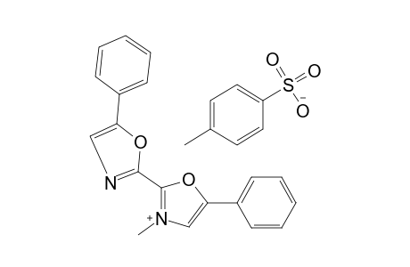 3-METHYL-5-PHENYL-2-(5-PHENYL-2-OXAZOLYL)OXAZOLIUM p-TOLUENESULFONATE
