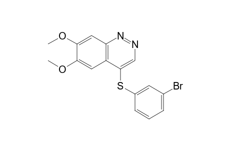 4-[(m-bromophenyl)thio]-6,7-dimethoxycinnoline