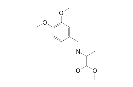 (3,4-DIMETHOXYBENZYL)-(2,2-DIMETHOXY-1-METHYLETHYL)-AMINE