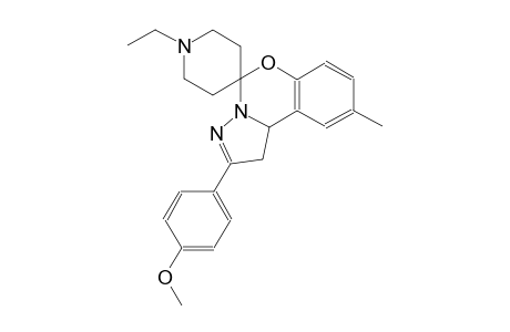 1'-ethyl-2-(4-methoxyphenyl)-9-methyl-1,10b-dihydrospiro[benzo[e]pyrazolo[1,5-c][1,3]oxazine-5,4'-piperidine]