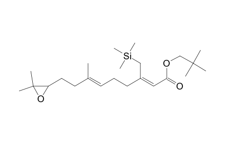 2,6-Nonadienoic acid, 9-(3,3-dimethyloxiranyl)-7-methyl-3-[(trimethylsilyl)methyl]-, 2,2-dimethylpropyl ester, (Z,E)-(.+-.)-