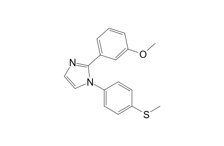 2-(3-Methoxyphenyl)-1-(4-methylsulfanylphenyl)-1H-imidazole