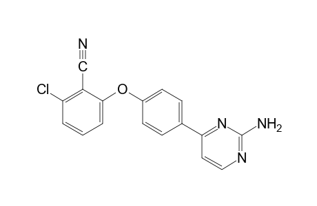 2-[p-(2-amino-4-pyrimidinyl)phenoxy]-6-chlorobenzonitrile