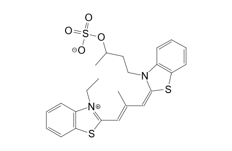 2-[3-(3-Ethyl-2(3H)-benzothiazolylidene)-2-methyl-1-propenyl]-3-[3-(sulfooxy)butyl]benzothiazolium hydroxide inner salt