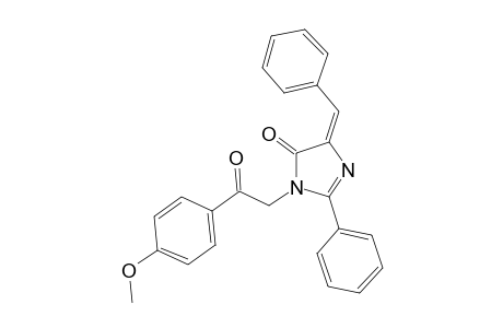 4-Benzylidene-1-{[(p-methoxyphenyl)carbonyl]methyl]-2-phenyl-5-imidazolone