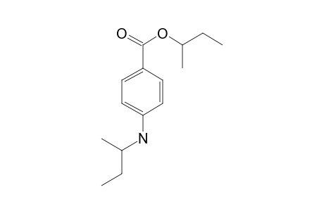 Benzoic acid, 4-(1-methylpropyl)amino-, 1-methylpropyl ester