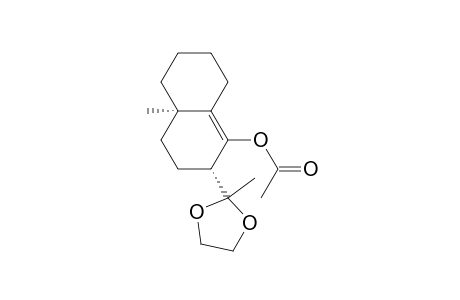 7.beta.-[1,1-(ethylenedioxy)ethyl]-2.beta.-acetoxy-4a.beta.-methyl-2,3,4,4a,5,6,7,8-octahydronaphthalene