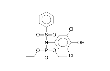 DIETHYL-N-(4-HYDROXY-3,5-DICHLOROPHENYL)-N-(PHENYLSULPHONYL)AMIDOPHOSPHATE