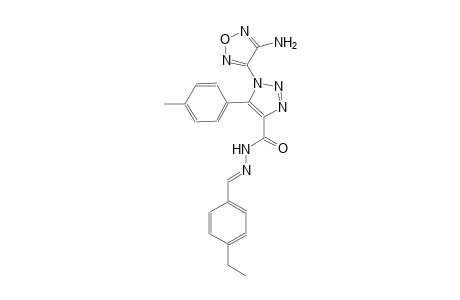 1-(4-amino-1,2,5-oxadiazol-3-yl)-N'-[(E)-(4-ethylphenyl)methylidene]-5-(4-methylphenyl)-1H-1,2,3-triazole-4-carbohydrazide