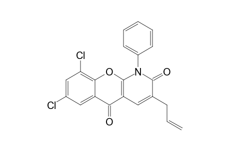 3-ALLYL-7,9-DICHLORO-1-PHENYL-5-OXO-CHROMANO-[2,3-B]-DIHYDRO-2(1H)-PYRIDONE