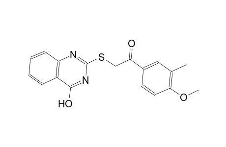 ethanone, 2-[(4-hydroxy-2-quinazolinyl)thio]-1-(4-methoxy-3-methylphenyl)-