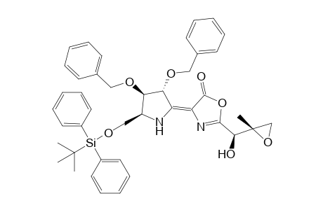 4-[(3R,4R,5S)-3,4-Dibenzyloxy-5-(tert-butyldiphenylsiloxy)methyl-pyrrolidin-2-ylidene]-2-[(1R,2S)-2,3-epoxy-1-hydroxy-2-methylpropyl]-4H-oxazol-5-one