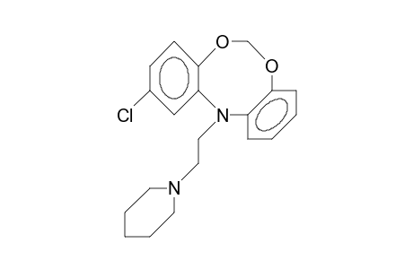 2-Chloro-12-(2-(1-piperidinyl)-ethyl)-12H-dibenzo(D,G)(1,3,6)dioxazocine